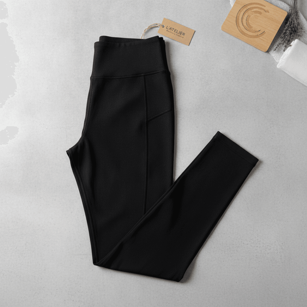 Legging Long Taille Haute - Noir